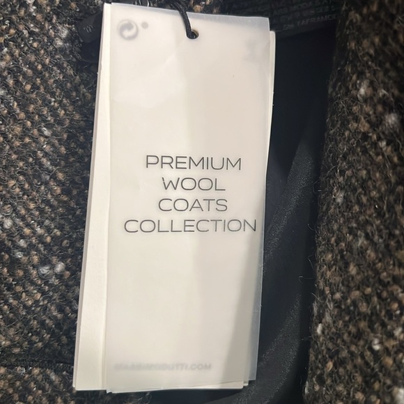 Massimo Dutti premium wool coat collection limited edition brown tweed coat XS - Picture 10 of 11
